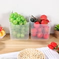 thumbnail image 3 of jojofuny Refrigerator Organizer Box Transparent Food-Grade Pp 2Pcs 4.5X4.1X3.1in, 3 of 8