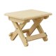 thumbnail image 1 of Taburete plegable de madera para camping, silla portátil de 24 x 19 x 19 cm, estructura moldeada. 1 pieza, 1 of 9