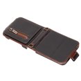 thumbnail image 5 of Funda tipo billetera multifunción con tarjetero para teléfono plegable Z Flip 3 Funda de cuero Accesorio para teléfono móvil Marrón, 5 of 5
