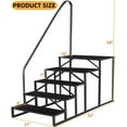 thumbnail image 2 of Portable RV Steps with Handrail - 660 lbs Capacity Universal Ladder for Camper, Spa, Pool & Mobile Home, 2 of 4