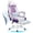 Purple, variant on Walsunny Leather Gamer Chair with Footrest, Video Gamer Chair for Adults, High Back Gaming Chair with Massage Lumbar Support, Gray