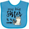 thumbnail image 3 of Inktastic My Big Sister is a Cat Boys or Girls Baby Bib, 3 of 4