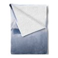 thumbnail image 2 of Mountain Soft Flannel Fleece Throw Blanket, Mountain Peaks Foggy Clouds over Kawaguchi Lake Hazy, Cozy Plush for Indoor and Outdoor Use, 60" x 80", Blue Grey, by Ambesonne, 2 of 5