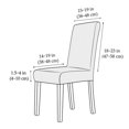 thumbnail image 4 of Housse de Chaise Universelle, Ensemble de 4 Housses de Protection en Velours Extensible (Noir), 4 of 4