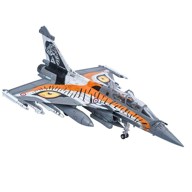 Modèle Réduit d'Avion de Chasse Rafale Échelle 1/72 avec Décoration de Bureau