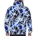 thumbnail image 7 of Kdxio Blue Lightning2 Print Mens Casual Hooded Collar Drawstring Hoodies Pullover Sweatshirts Casual Long Sleeve Shirts-3X-Large, 7 of 7