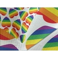 thumbnail image 4 of Ambesonne Pride Quilted Bedspread Set 3 Pcs, Colorful Heart, King Size, Multicolor, 4 of 5