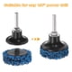 thumbnail image 5 of Uxcell 3pcs Discos de tira Ruedas de desbaste 2" Removedor de óxido Discos abrasivos con soporte de 1/4" para quitar pintura recubrimiento óxido, 5 of 7