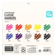 Pen+Gear Classic Markers, Broad Line, Assorted Colors, 10 Count