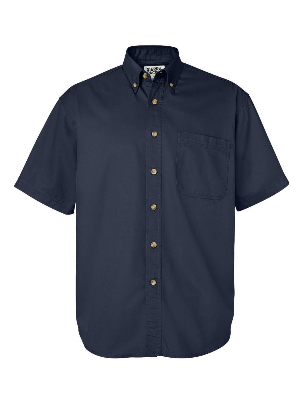 Sierra Pacific - Short Sleeve Cotton Twill Shirt - 0201 - Walmart.com