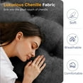 thumbnail image 4 of BYBYME 6 Inch Tri-Fold Mattress,Chenille Folding Mattress Made of Whole Block of Foam,Memory Foam Mattress Topper,Great for Sleeping,Camping,DGrey,Full, 4 of 9