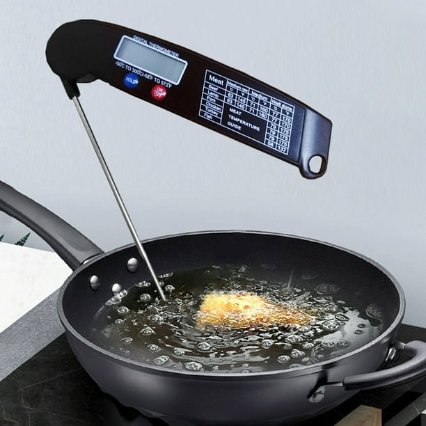 Termómetro digital para alimentos Termómetro de sonda para barbacoa, termómetro de lectura instantánea para alimentos, para carne, agua y leche