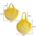 thumbnail image 5 of Joernso Vegetable Hanging Bag Reusable See-through Hollow Out Large Capacity Kitchen Ginger Ginger Fruit Storage Net Pouch Shopping Bag Grocery Pouch, 5 of 8