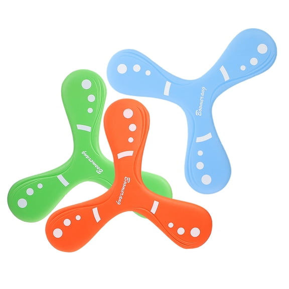 WRITWAA 3-Pack Flying Boomerangs for Outdoor Fun, Sports, and Recreational Activities
