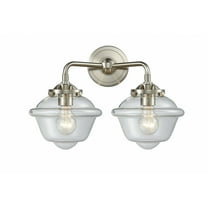 284-2W-SN-G532 Innovations Lighting Oxford - 2 Light Bath Vanity-11 Inches Tall and 15.5 Inches Wide-Brushed Satin Nickel Finish-Clear Glass Color