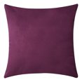 thumbnail image 1 of Coofit Housse de Coussin en Velours Simple Mode Confortable Taie d'Oreiller Carrée, 1 of 10