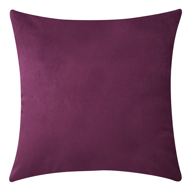 Coofit Housse de Coussin en Velours Simple Mode Confortable Taie d'Oreiller Carrée
