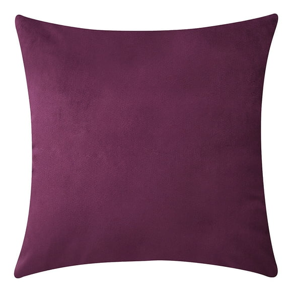 Coofit Housse de Coussin en Velours Simple Mode Confortable Taie d'Oreiller Carrée