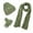 Green, variant on Women&Men Autumn Winter Warm Knit Hat Scarf Gloves Slouchy Three Pieces Winter Snow Knit Cap Screen Mittens Scarves Sets Scarf Hat Set