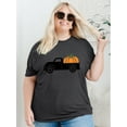thumbnail image 2 of XCHQRTI Pumpkin Plus Size Women Tshirt Its Fall Yall Thanksgiving Short Sleeve Graphic Tees, 2 of 8
