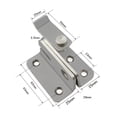 thumbnail image 4 of Maytalsory Flip Latch Gate Latch Hardware Safety Door Lock lock catch is Catch for Barn Garage Window lver L Right Open, 4 of 6