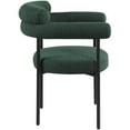 thumbnail image 5 of Maklaine Contemporary Fabric Dining Chair in Green (Set of 2), 5 of 7