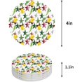 thumbnail image 1 of FMSHPON Merry Christmas Decor Xmas Holly Bell Set of 6 Round Coaster for Drinks, Absorbent Ceramic Stone Coasters Cup Mat with Cork Base for Home Kitchen Room Coffee Table Bar Decor, 1 of 6