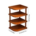 thumbnail image 2 of Wooden Multi-Tier Desktop Organizer Shelf - Corner Storage Rack with Cup Holders, Versatile & Durable for Office, Home & Workspace, Clutter-Free Solution, 2 of 5