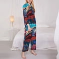 thumbnail image 3 of Sikiie Colorful Ocean Sea Turtle Women's Long-Sleeve Shirt and Full-Length Bottom Pajama Set (s-xxl)-Large, 3 of 7