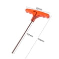 thumbnail image 2 of Unique Bargains 3mm Metric S2 Alloy Steel T Shape Handle Hex Key Wrench Spanner Tool, 2 of 3
