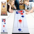 thumbnail image 1 of Tapete de juego de mesa portátil Ice Curling Bowling Combo | Superficie de juego de mesa interior y exterior | Tamaño grande | Construcción duradera no tóxica | Juego interactivo multijugador |, 1 of 7