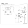 thumbnail image 2 of Kingston Brass KS7108PL 4 in. Centerset Bathroom Faucet, Brushed Nickel, 2 of 2