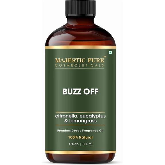 MAJESTIC PURE Buzz Off Essential Oil Blend 4 Fl Oz