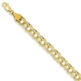 thumbnail image 3 of 14K Yellow Gold Hollow Double Link Charm Bracelet, 3 of 3