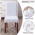 thumbnail image 3 of Waterproof Chair Covers for Dining Room Set of 2, Stretch Jacquard Dining Chair Slipcovers Removable Washable Chair Protectors Cover for Kitchen, 3 of 5