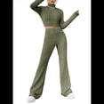 thumbnail image 3 of Conjunto de Pijama de Larga para Mujer, Conjunto de Pijama Informal de 2 Piezas, Ropa de Dormir de Otoño Verde L, 3 of 8