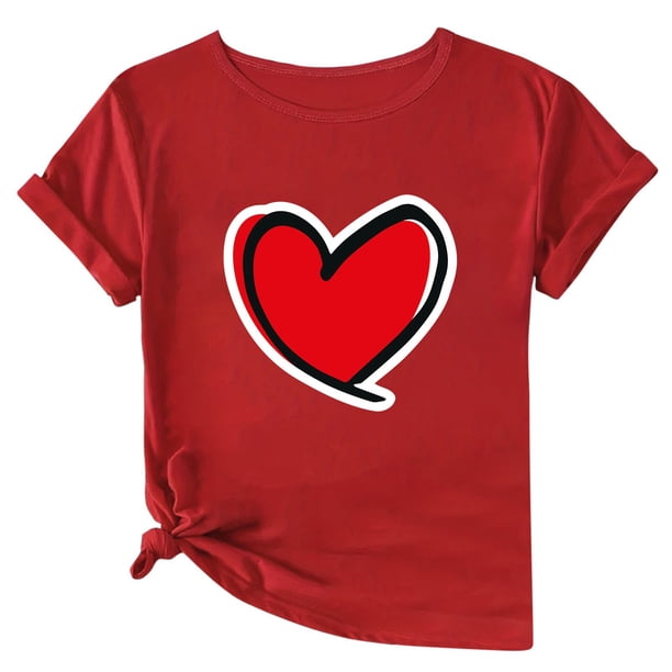 Camisetas de Manga Corta para Mujeres, Camiseta de Cuello Redondo Impresa de Moda, Primavera Y Verano Casual