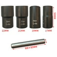 thumbnail image 3 of hefeisuimishangmaoyouxiangongsi Nut Extractor Socket Set 1/2" Drive 17mm-22mm 4 Pieces, 3 of 5