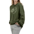 thumbnail image 2 of utcoco Womens Crew Neck Loose Fit Long Sleeve Pullover Tops, 2 of 4