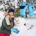 thumbnail image 6 of Cold Weather Thick Warm Gloves for Kids 6-10 Years Winter Gloves for Boys Girls Snow Windproof Mittens Outdoor Sports Skiing, 6 of 10