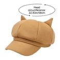 thumbnail image 3 of Jiibva New Beret Women Cute Cat Ear Octagonal Hats Women Newsboy Cap Beret Women Vintage Painter Winter Hats for Women Octagonal Caps, 3 of 7