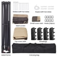 thumbnail image 2 of Yaheetech 13 FT Pop-Up Gazebo Tent with Roller Bag, Khaki/Brown, 2 of 9