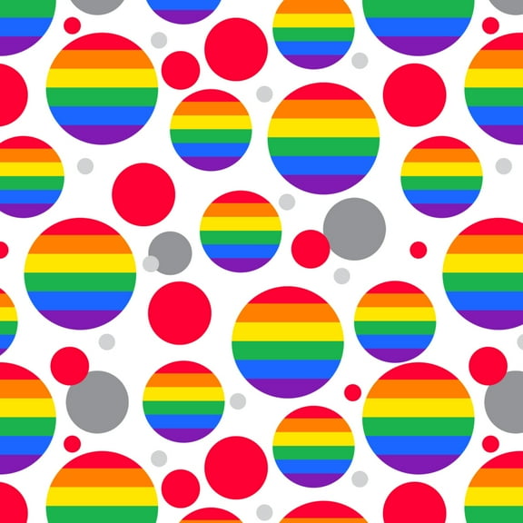 Rainbow Pride Gay Lesbian Contemporary Premium Gift Wrap Wrapping Paper Roll