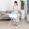 thumbnail image 3 of WETLA Ironing Board, Full-Size Foldable Ironing Board, Foldable Household Ironing Board, Extended Ironing Board Outside with Heat-Resistant Cover, 42 inch, 3 of 8