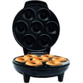thumbnail image 3 of Mini máquina para hacer donas para vacaciones, apto para niños, desayuno o merienda, postres y más con superficie antiadherente, hace 7 donas, negro, 3 of 5