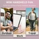 thumbnail image 4 of Personal Fan Handheld Mini Fan, 3 IN 1 Hand Fan, Portable USB Rechargeable Small Pocket Fan, Battery Operated Fan for Travel,Outdoor-Pink, 4 of 5