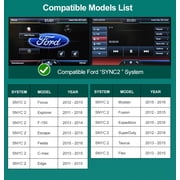 Wireless Carplay Android Auto interface adapter for Ford Fiesra/Focus/Explorer/F-150/Escape/Fiesta/C-Max/Edge/Mustan/Fusion/Expedition/SuperDuty/Taurus/Flex 2011-2016