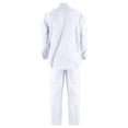 thumbnail image 5 of Conjunto de 2 piezas Cagnkofi para hombre, de manga larga, color liso, de algodón y lino, con camisa y pantalones largos, chándales casuales de verano, 5 of 5