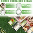 thumbnail image 4 of Airtight Containers for Food Storage, Stainless Steel Stackable Kitchen Holders, Thickened Durable design for Refrigerator Produce, Leftover Meals, and Freezer Or Pantry, 4 of 9
