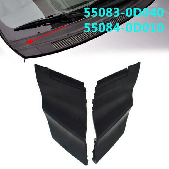 2X Windshield Wiper Side Cowl Cover Trim for Toyota for Yaris 4-Door 2006-2010 Auto Accessories